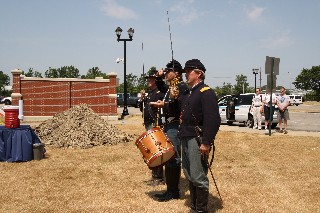 Saluting the colors